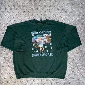 Gildan Trump Funny Ugly Christmas Sweater Size 2XL  Green National Lampoons